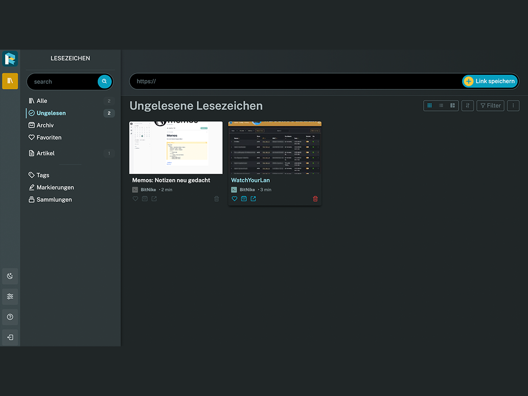 Readeck – eine Alternative zu Instapaper oder Wallabag?