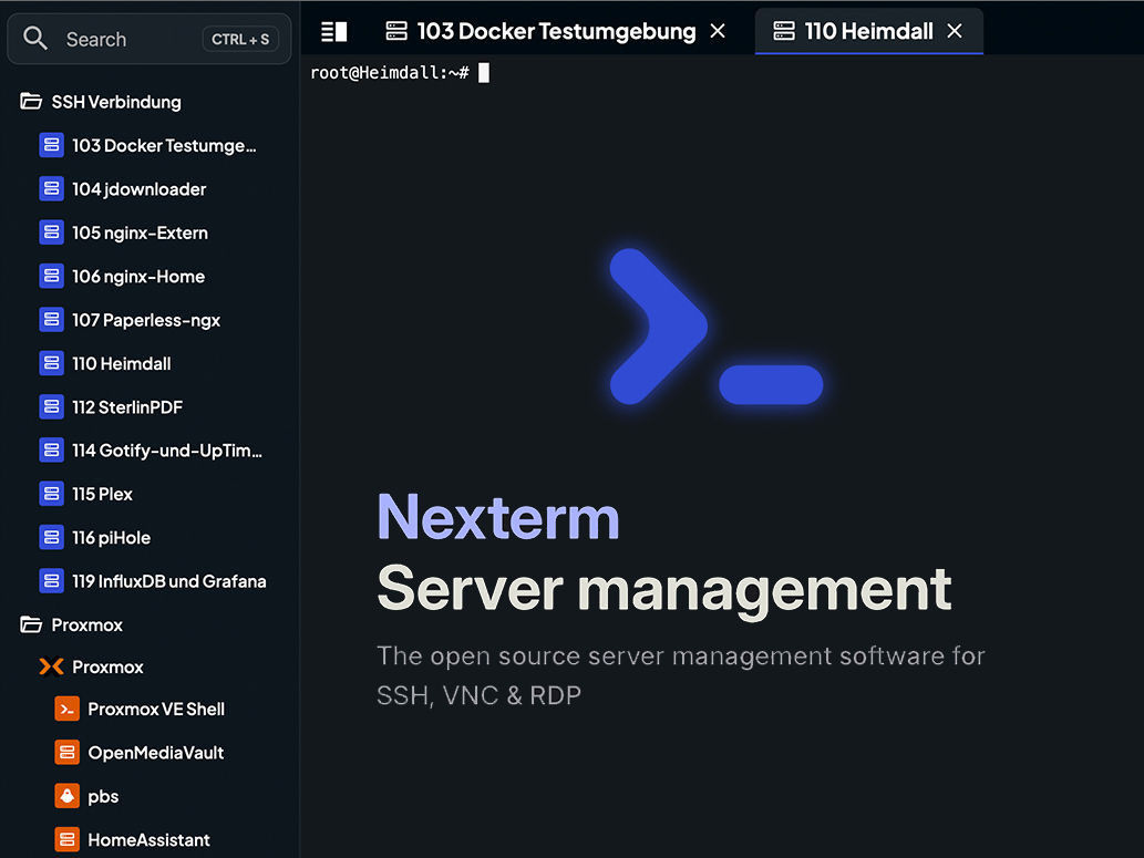 Nexterm – Die Open-Source-Serververwaltungssoftware für SSH, VNC & RDP