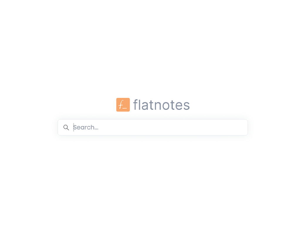Flatnotes – eine schlanke Notiz Anwendung